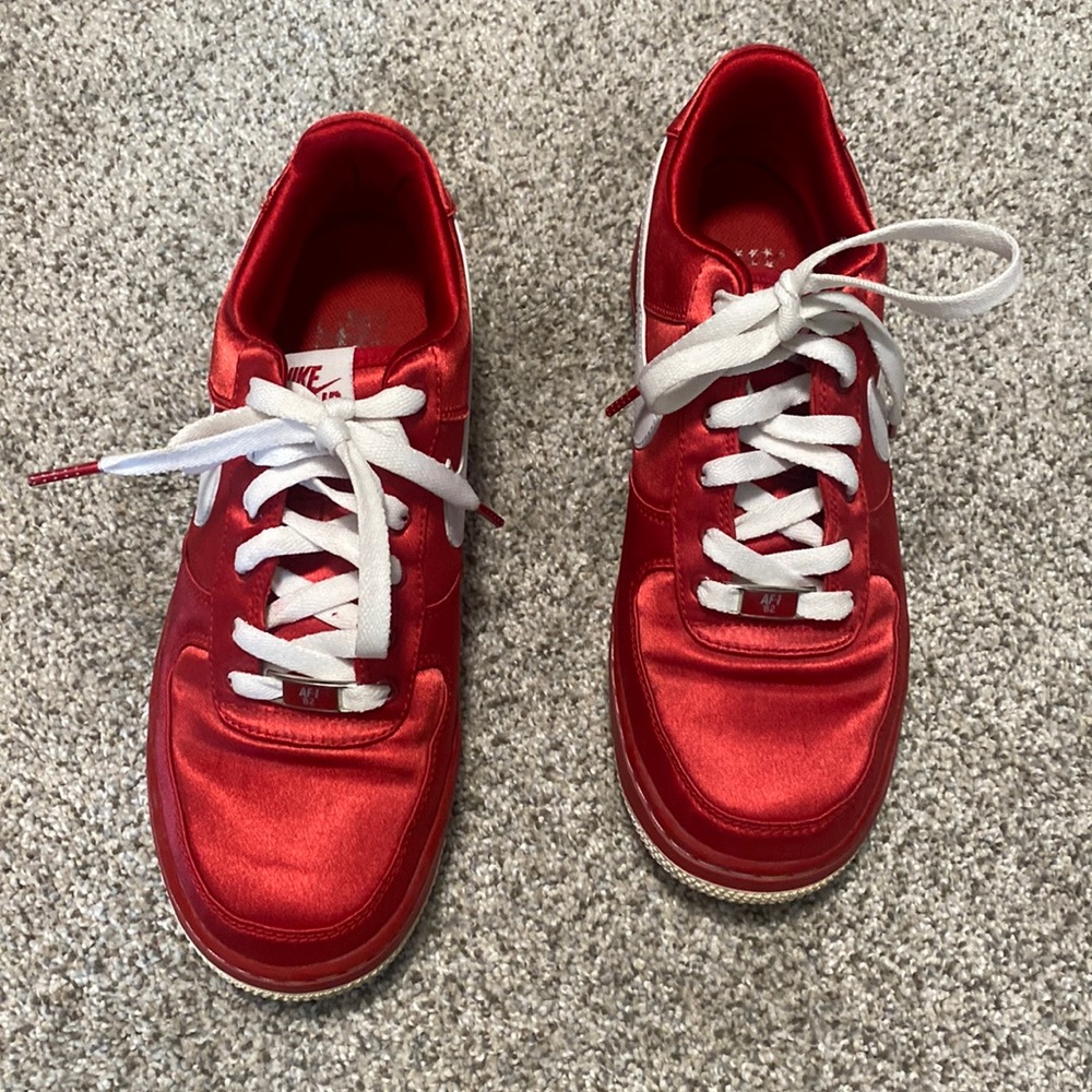 Women’s satin Air Force 1 '07 'Varsity Red